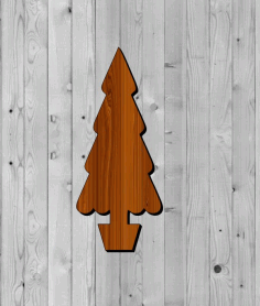 Christmas Tree Craft Shape Laser Cut Free Vector File, Free Vectors File