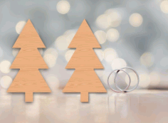 Christmas Tree Cutout Holiday Unfinished Wood Shape Laser Cut Free Vector File, Free Vectors File