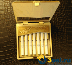 Cigarette Case Model For Laser Cut Free Vector File