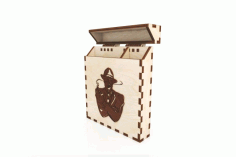 Cigarette Case Plywood 3mm For Laser Cutting Free Vector File