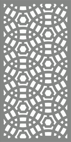 Circular Baffle Pattern Partition For Laser Cut Free Vector File
