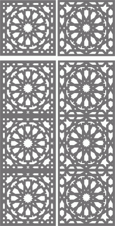 Circular Grill Separator Seamless Design For Laser Cut Free Vector File