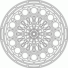 Circular Mandala Ornament Free Vector File