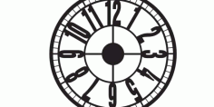 Clock To Laser Cuts Download Free Vector File