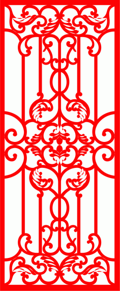 Cnc Jali Inspired Pattern Grill Screen Design Free Vector File