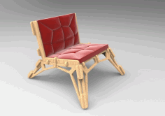 Cnc Laser Cut Chair Sofa Design Free DXF File