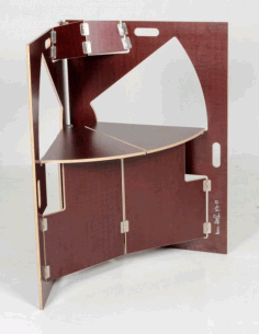 Cnc Laser Cut Plywood Folding Chair Table Free DXF File