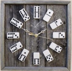 Cnc Laser Cut The Clock Is Shaped Like A Domino Free Vector File