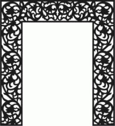 Cnc Laser Cut The Pattern Of The Partition Of The Altar Free Vector File, Free Vectors File