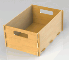 Cnc Laser Cut Wooden Open Box Free DXF File