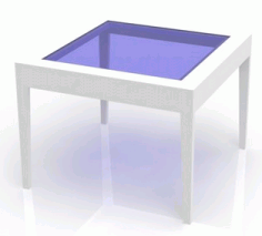 Coffee Table With Glass Free DXF File