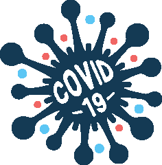 Coronavirus Disease covid-19 Blue Free DXF File