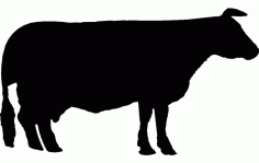 Cow Animal Free DXF File