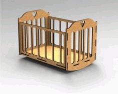 Crib For Babies For Laser Cut Cnc Free DXF File