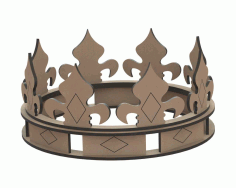Crown Shape For Laser Cut Free Vector File