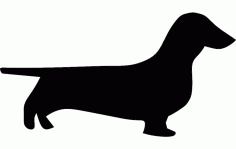 Dachshund Silhouette Free DXF File