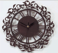 Decor Ornament Clock Free Vector File, Free Vectors File