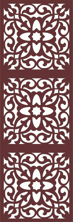 Decor Seamless Separator Grill For Laser Cut Free Vector File