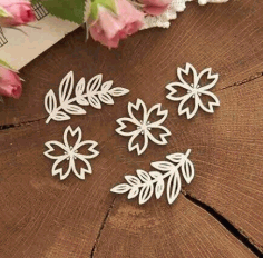 Decoration Flowers For Laser Cutting Free Vector File, Free Vectors File