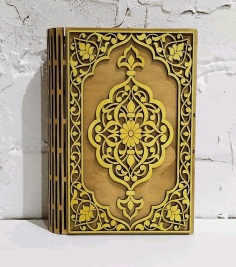 Decorative Book Box Birch Plywood For Laser Cut Free Vector File, Free Vectors File