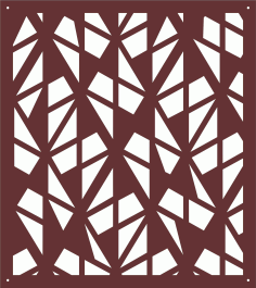Decorative Divider Screen Design For Laser Cutting Free DXF File