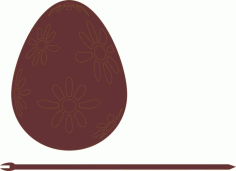 Decorative Easter Cake Topper Ornament Pattern Free Vector File