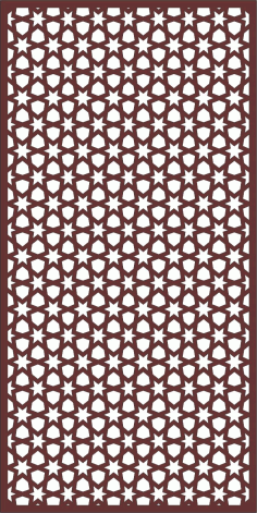 Decorative Privacy Partition Indoor Panel Room Divider Seamless Pattern For Laser Cutiing Free Vector File