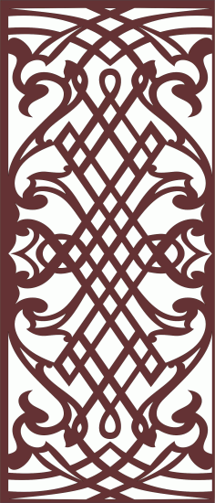 Decorative Privacy Partition Indoor Panels Screen Room Divider Pattern For Laser Cut Free Vector File