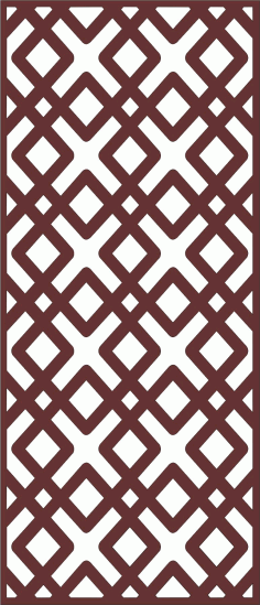 Decorative Privacy Partition Indoor Panels Screen Room Divider Seamless Design Pattern For Laser Cut Free Vector File