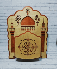Decorative Quran Holder For Laser Cutting Free DXF File