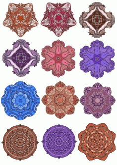 Decorative Round Mandala Vectors Ornament Free Vector File