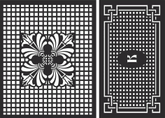 Decorative Screen Patterns For Laser Cutting 102 Free DXF File