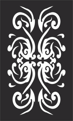 Decorative Screen Patterns For Laser Cutting 107 Free DXF File
