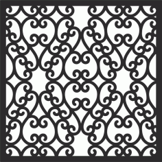 Decorative Screen Patterns For Laser Cutting 118 Free DXF File