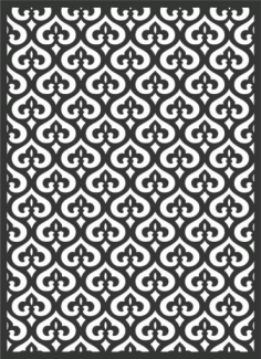 Decorative Screen Patterns For Laser Cutting 163 Free DXF File