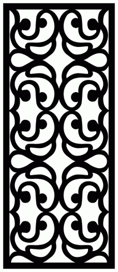 Decorative Screen Patterns For Laser Cutting 1898 Free DXF File