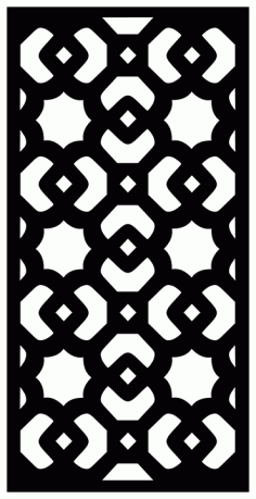 Decorative Screen Patterns For Laser Cutting 1912 Free DXF File