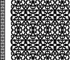 Decorative Screen Patterns For Laser Cutting 2 Free DXF File