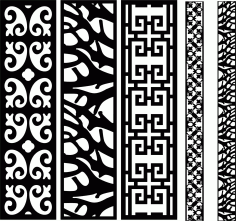 Decorative Screen Patterns For Laser Cutting 3 Free DXF File