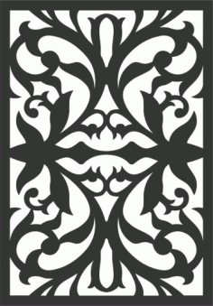 Decorative Screen Patterns For Laser Cutting 8 Free DXF File