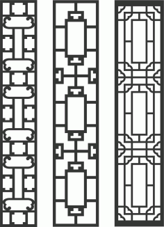 Decorative Screen Patterns For Laser Cutting 83 Free DXF File