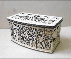 Decorative Wooden Box 3mm For Laser Cut Free Vector File