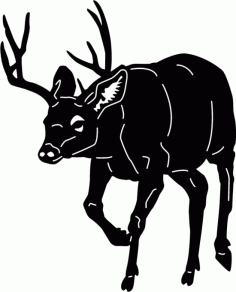 Deer Animals Free DXF File