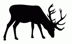 Deer Grazing Free DXF File