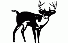 Deer Standing Free DXF File
