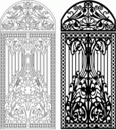 Design Of Iron Arches For Laser Cut Cnc Free DXF File