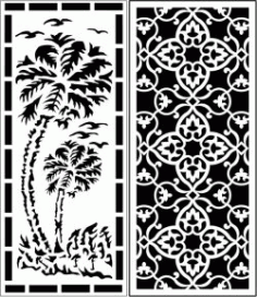 Design Pattern Panel Screen 6061 For Laser Cut Cnc Free Vector File