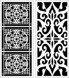 Design Pattern Panel Screen 6064 For Laser Cut Cnc Free Vector File