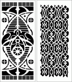 Design Pattern Panel Screen 6160 For Laser Cut Cnc Free Vector File
