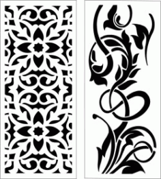 Design Pattern Panel Screen 6201 For Laser Cut Cnc Free Vector File
